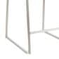 Lumisource Mara Counter Stool with Camel Cushion in Stainless Steel (Set of 2), , large