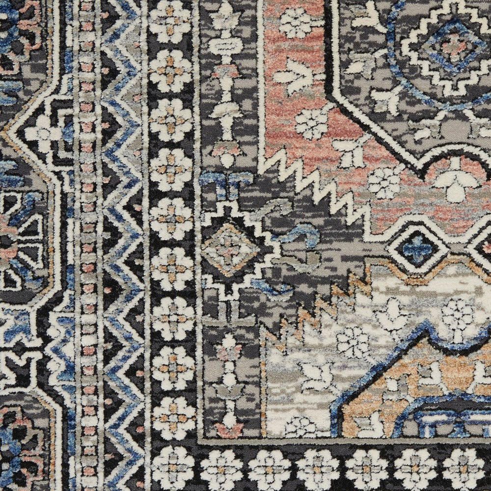 Nourison Starry Nights STN09 8&#39; x 10&#39; Grey and Navy Area Rug, , large
