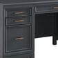 Riva Ridge Alexander 3-Piece Executive Desk with Door Bookcase and Combo File Set in Midnight, , large