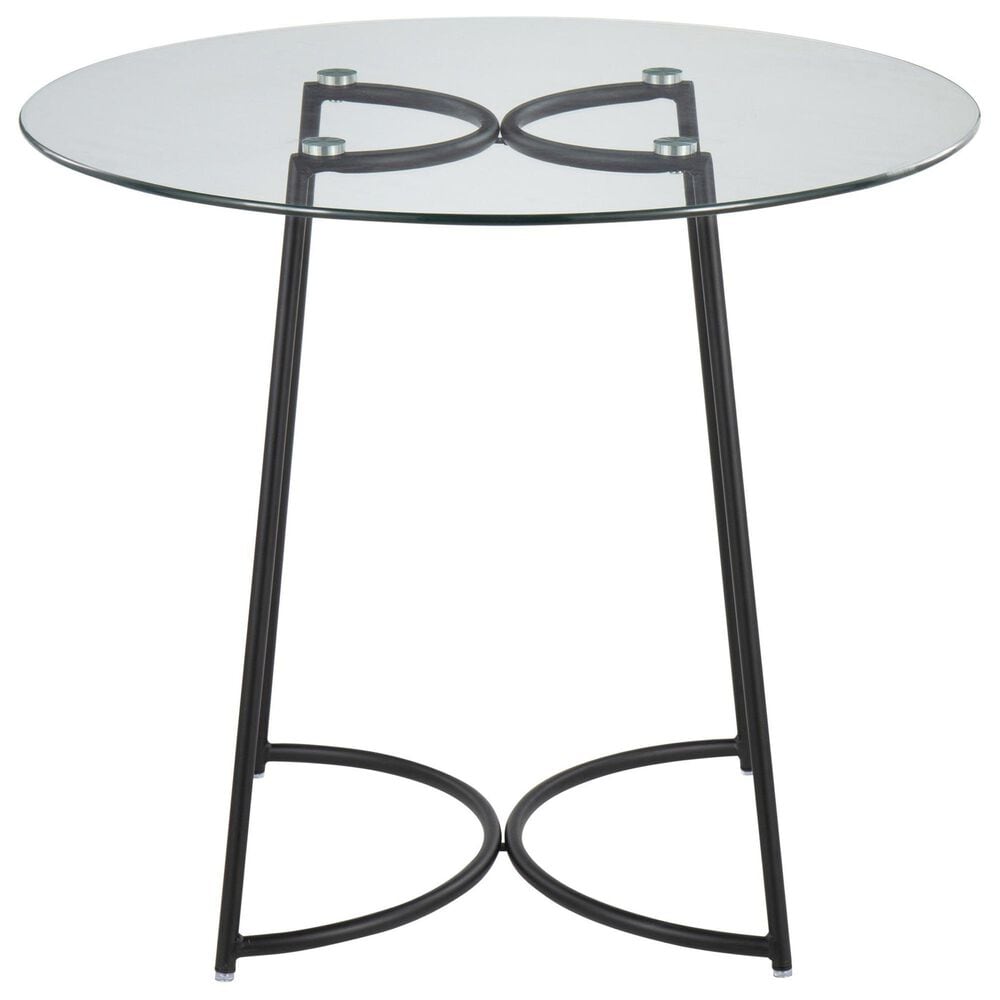 LumiSource Cece Dinette Table in Black and Clear - Table Only, , large
