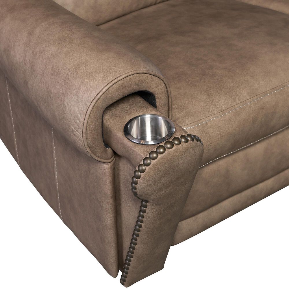 Hooker Furniture Duncan Power Reclining Sofa in Kalahari Camel, , large