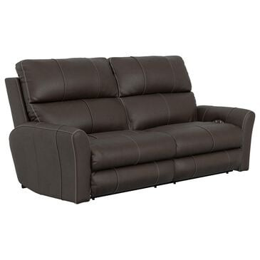 Catnapper Fredda Power Reclining Sofa with Power Headrests in Coffee, , large