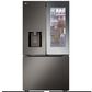 LG 27 cu. Ft 3 Door French Door, Counter Depth with Mirror InstaView Door-In-Door InPrintproof Black Stainless Steel, , large