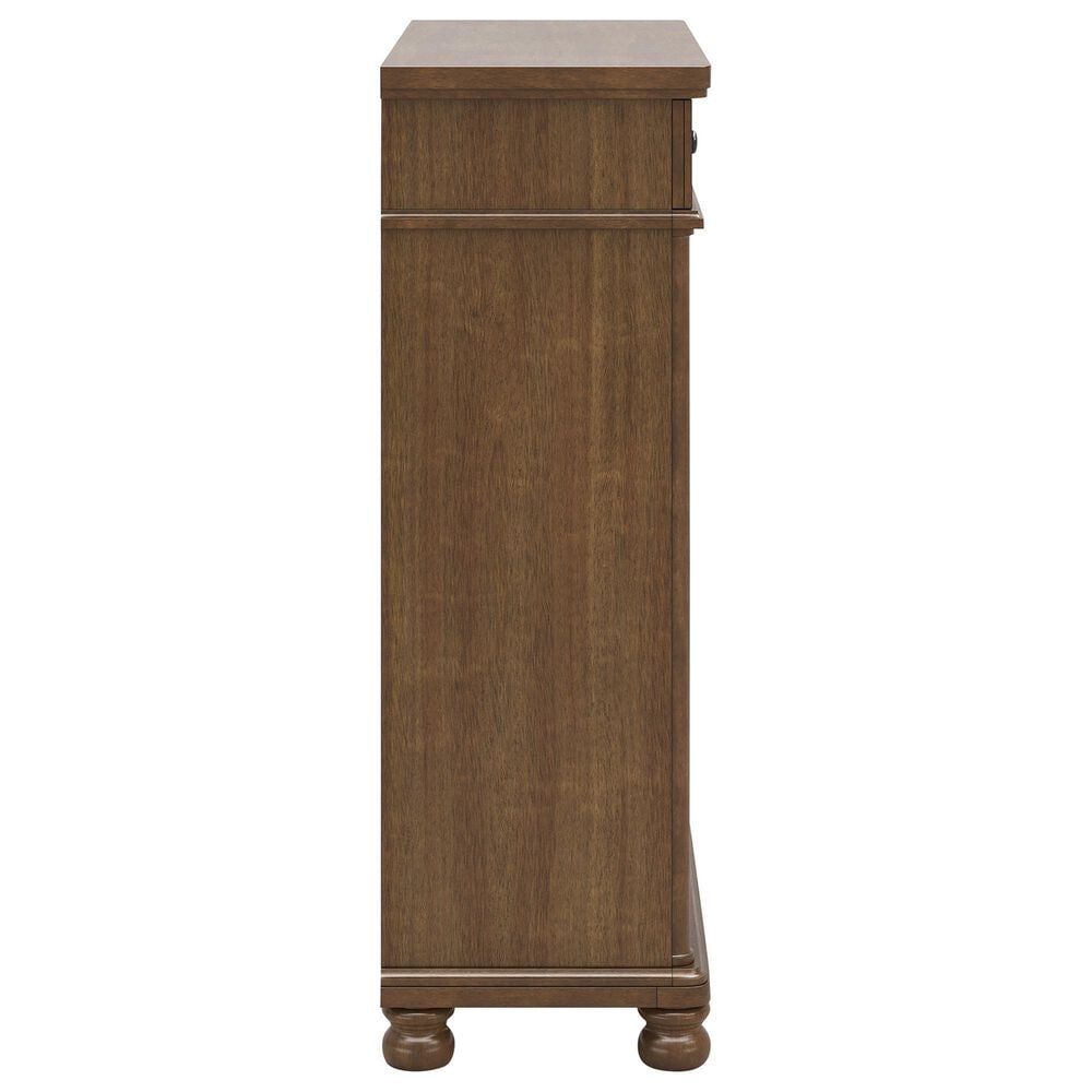 Ashley Rowlenstown 5-Drawer Chest in Medium Brown, , large