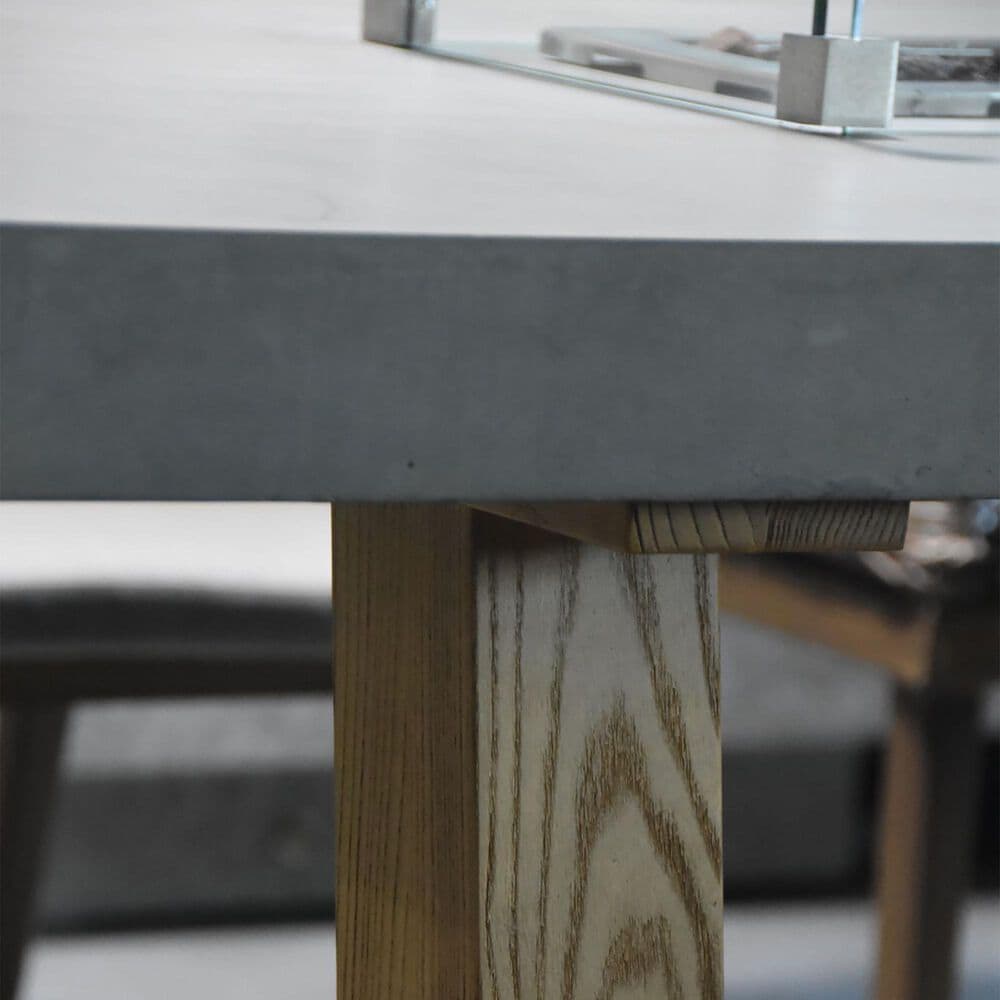 Elementi Fire Sonoma Rectangle Natural Gas Dining Fire Table in Gray and Natural, , large