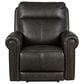 Flexsteel Alexander Power Leather Recliner in Weathered Stone, , large