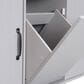 HOMLUX 51" Kitchen Island with Trash Can Storage Cabinet in Grey, , large
