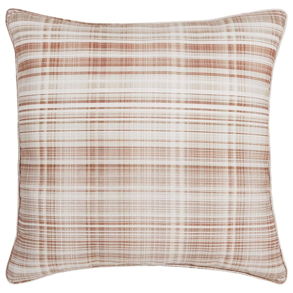 J. Queen New York Pascal 20" Square Throw Pillow in Cinnamon, , large