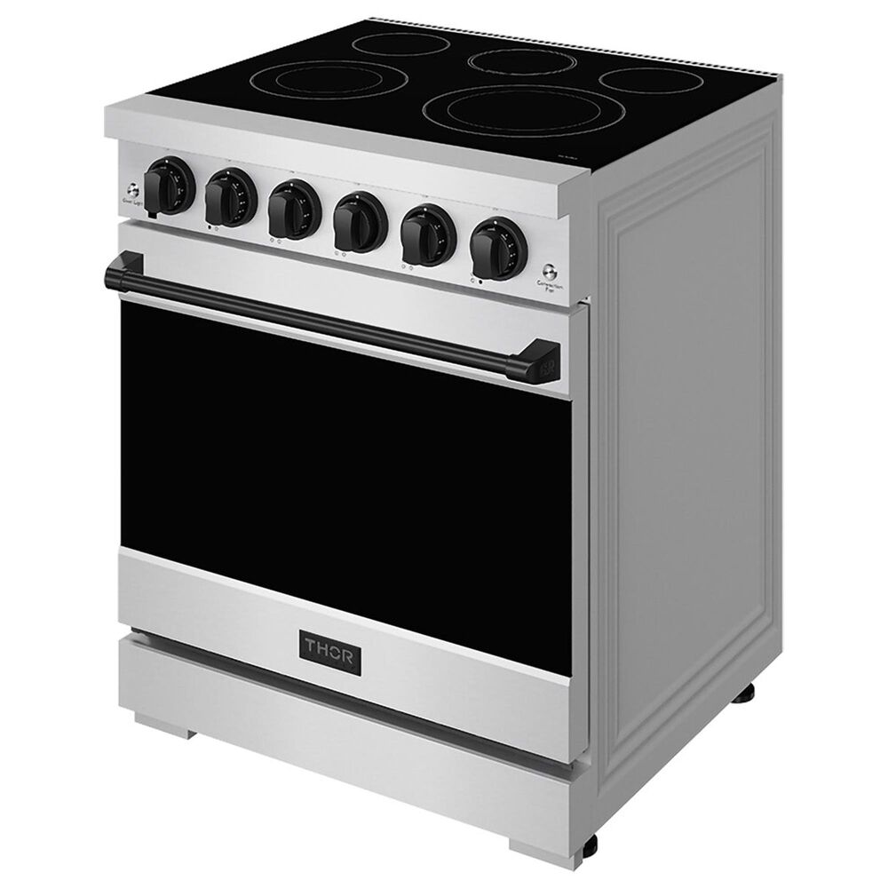 Thor Kitchen Gordon Ramsay 4.6 Cu. Ft. Professional Freestanding Electric Range with Black Handle Kit in Stainless Steel, , large