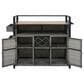 HOMLUX 53" Wicker Outdoor Kitchen Island in Grey, , large