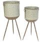 The Gerson Company Assorted Plant Holder in Grey and Copper (Set of 2), , large