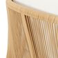 Hearth and Haven Outdoor Deep Seating Club Chair with Beige Cushions and Faux Rattan Accent in Brown, , large