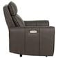 Aurora Furnishings Zero Gravity Power Recliner with Power Headrest in Dallas Espresso, , large