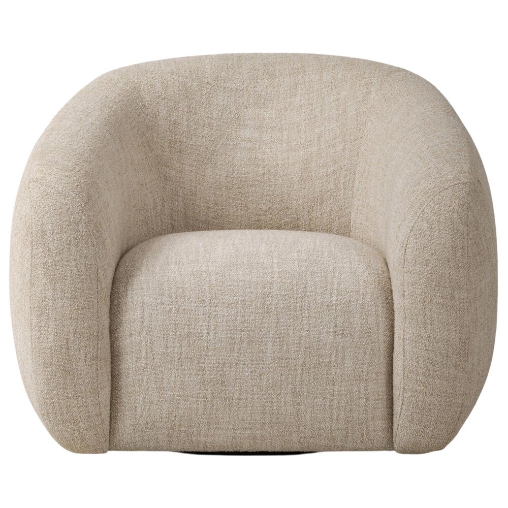 Four Hands Channing Swivel Chair in Yuma Cream, , large
