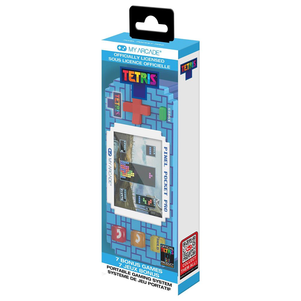 My Arcade Tetris Pixel Pocket Pro Handheld System in Multicolor, , large