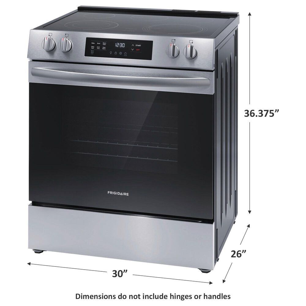 Frigidaire 30" Front Control Electric Range in Stainless Steel, , large