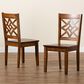 Baxton Studio Nicolette Side Chair in Walnut Brown (Set of 2), , large