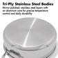 Green Pan Trident Hybrid Nonstick Everyday Pan with Lid in Stainless Steel, , large