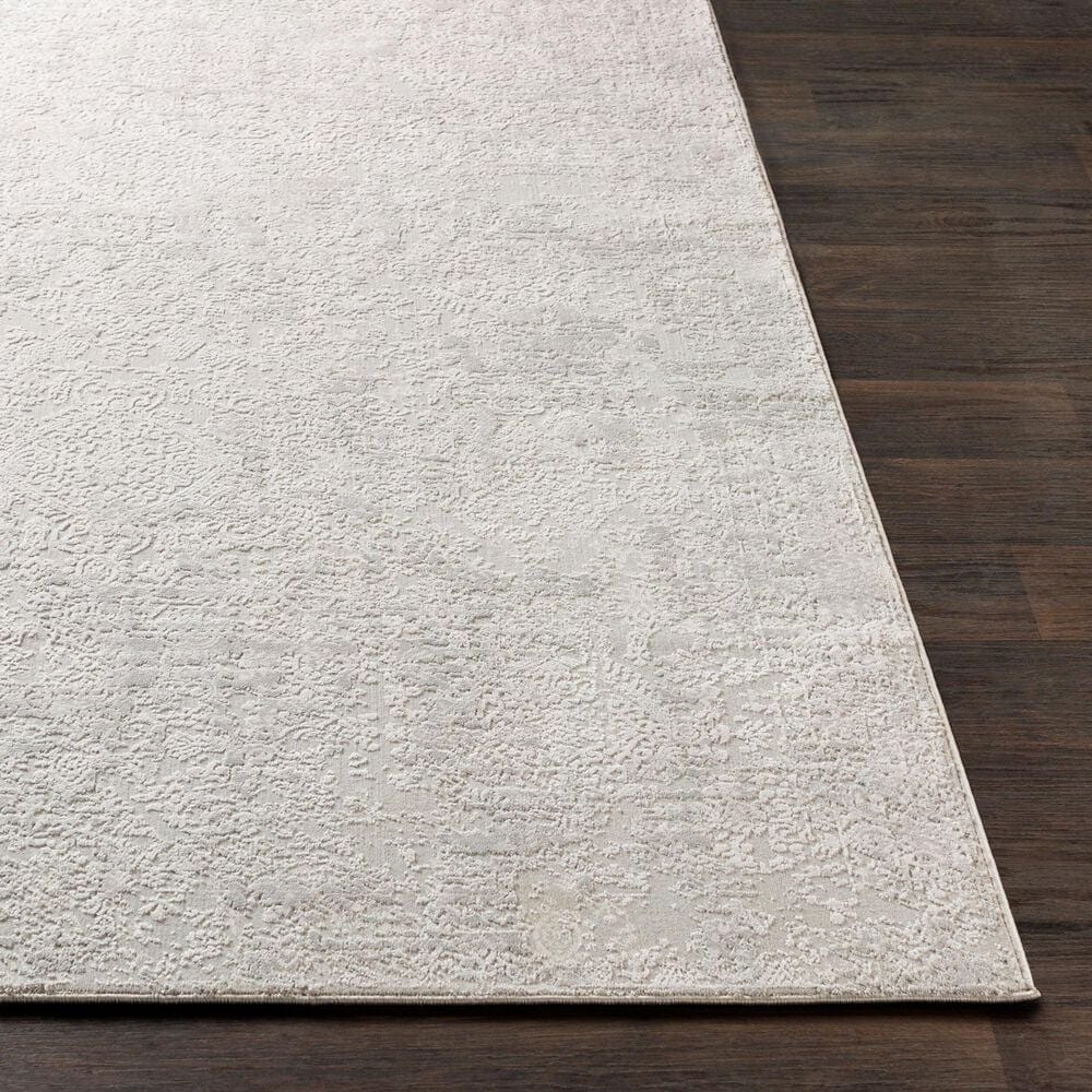 Surya Aisha AIS-2306 2&#39; x 2&#39;11&quot; Light Gray and Off-White Area Rug, , large