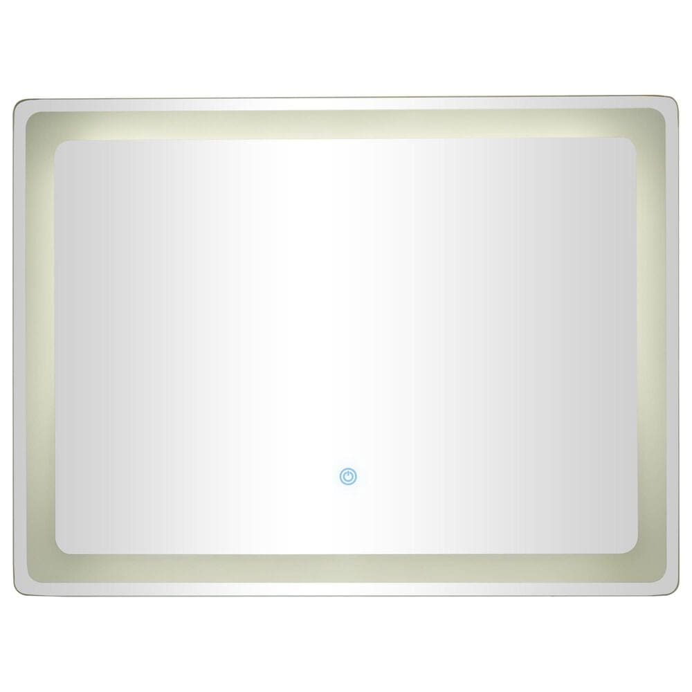 Maple and Jade 32" Room LED Mirror in Silver and White, , large