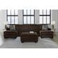 Ashley Kimlee Oversized Accent Ottoman in Chocolate Brown, , large