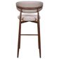 New Heritage Design Royce Bar Stool with Toast Cushion in Walnut, , large
