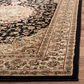 Safavieh Lyndhurst LNH222 8" x 11" Black and Ivory Area Rug, , large