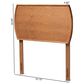 Baxton Studio Laurien Twin Headboard in Ash Walnut, , large