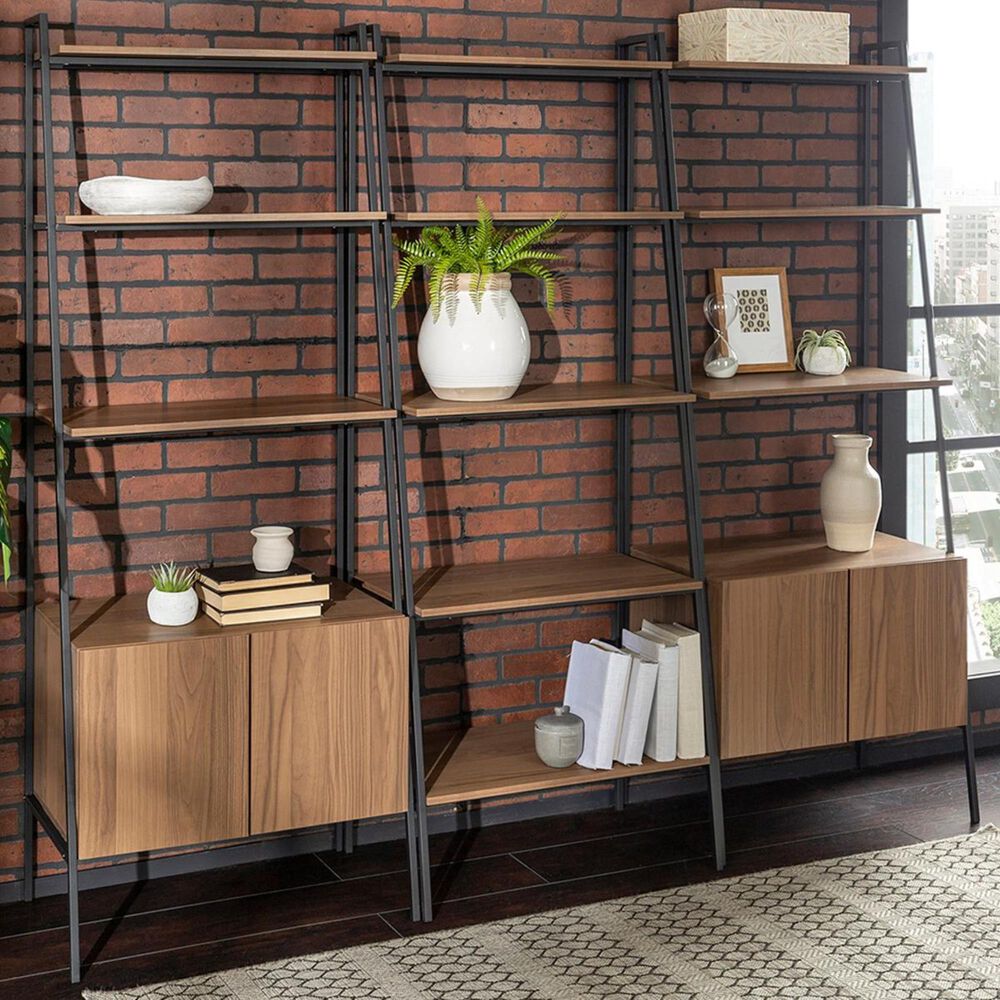 Walker Edison 3Piece Bookcase Set in Mocha Nebraska Furniture Mart