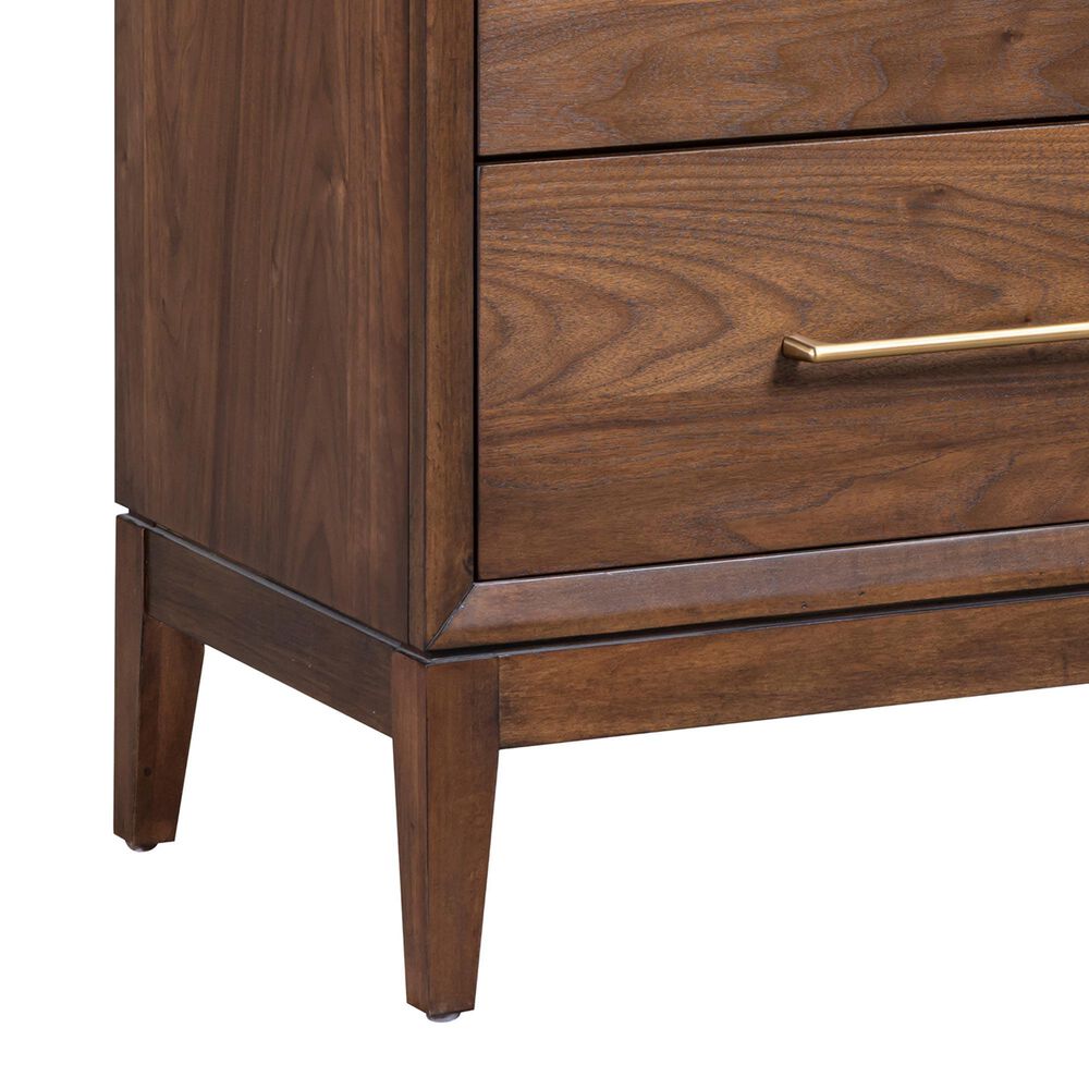 Riva Ridge Jasper 2 Drawer Nightstand in Modern Walnut, , large