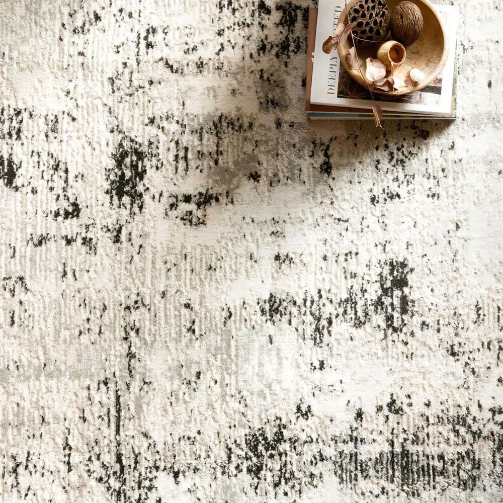 Loloi II Alchemy ALC-04 3&#39;4&quot; x 5&#39;7&quot; Silver and Graphite Area Rug, , large