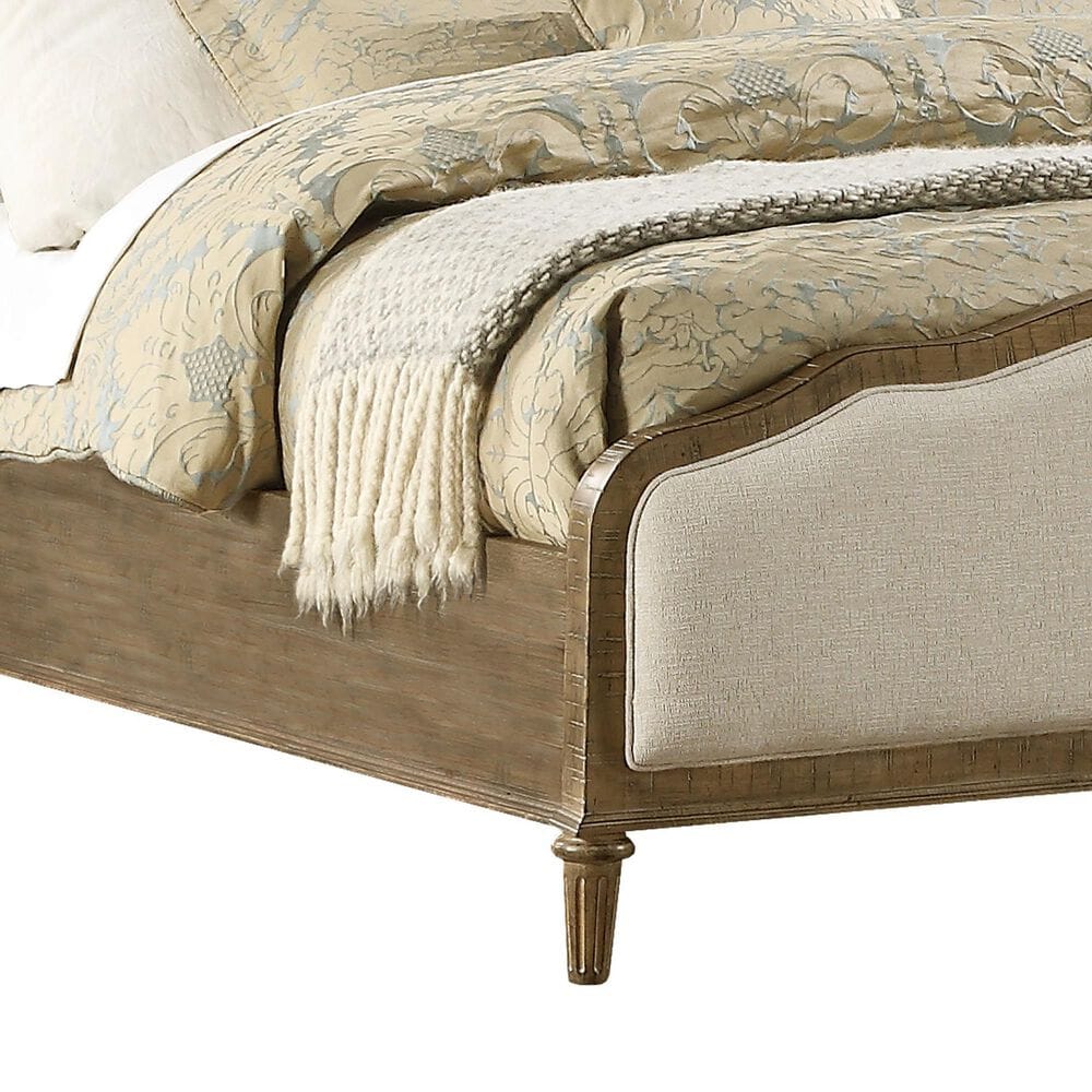 Golden Wave Furniture Interlude Queen Upholstered Bed in Sandstone Buff, , large