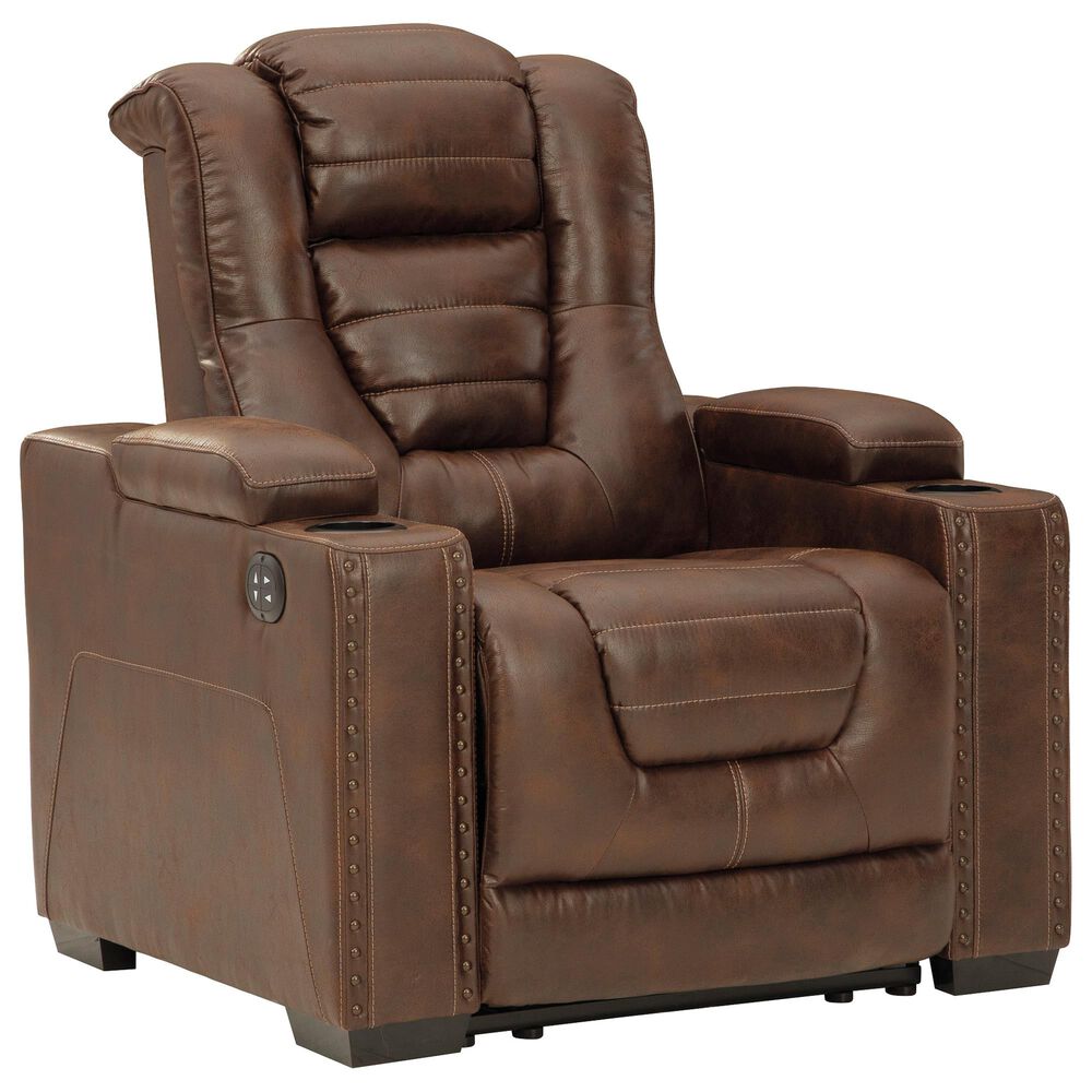 Signature Design by Ashley Owner's Box Power Recliner with Power Headrest in Thyme, , large