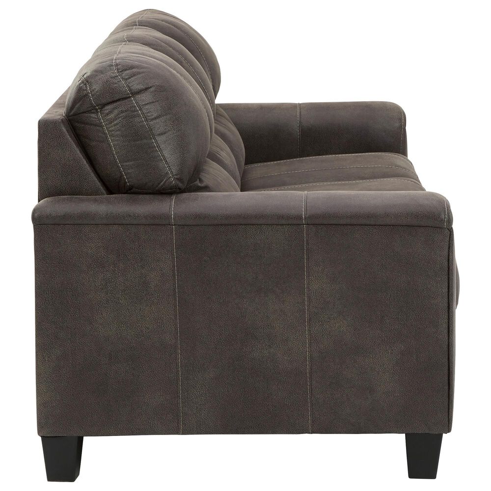 Signature Design by Ashley Navi Stationary Sofa in Smoke, , large