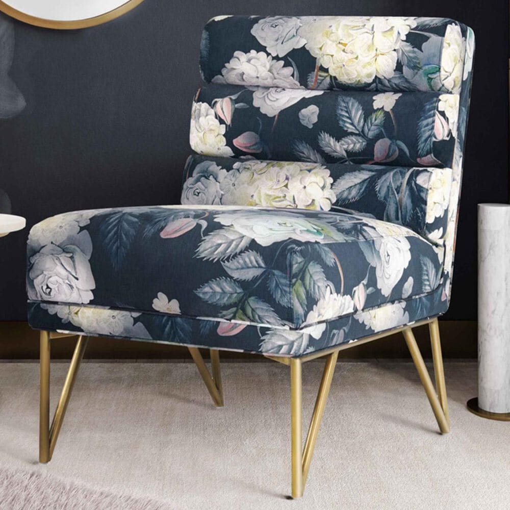 Tov Furniture Kelly Velvet Chair in Floral, , large