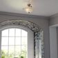 Vaxcel Monrovia 3-Light Semi Flush Mount in Brushed Nickel, , large