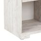 Ashley Shawburn 1-Drawer Nightstand in Whitewash and Charcoal Gray, , large