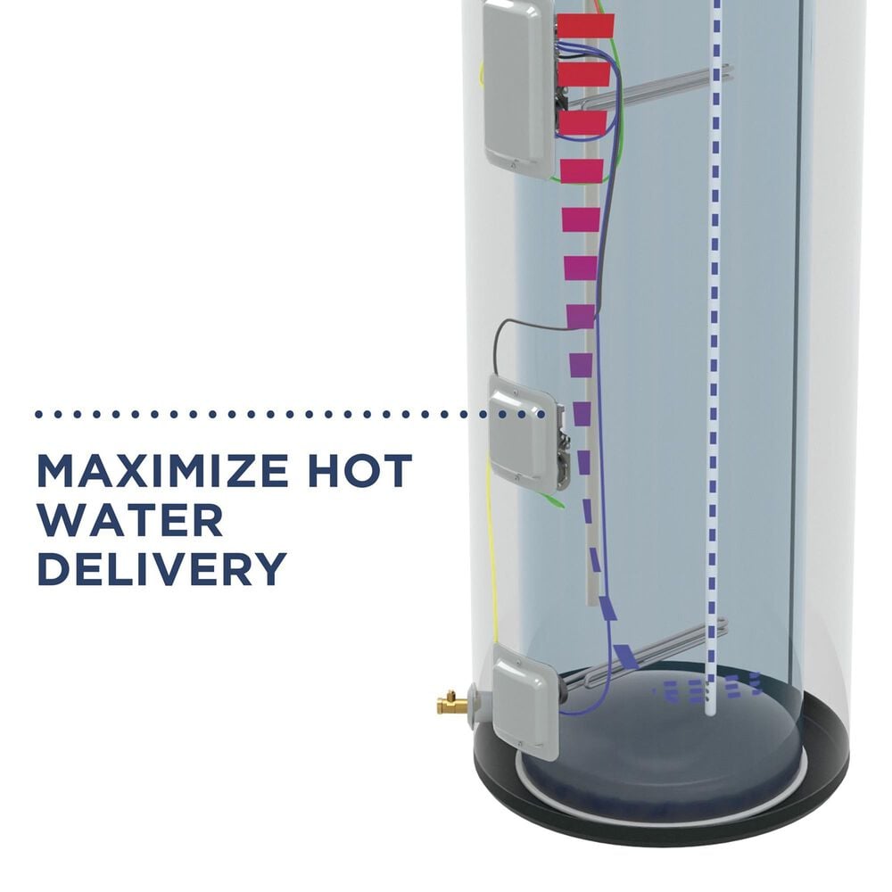 GE Appliances 30-Gallon Smart Short Electric Water Heater with Brass Drain Valve in Gray, , large