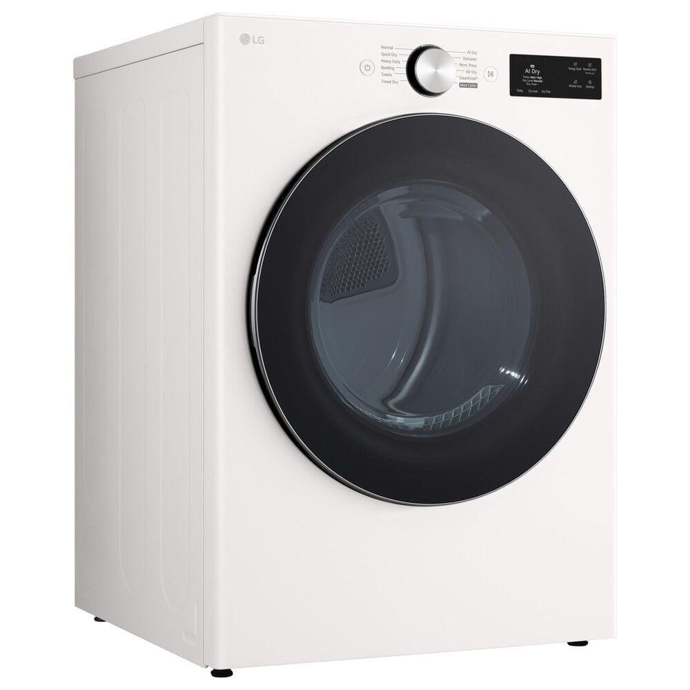 LG 7.4 Cu. Ft. Smart Front Load Electric Dryer with AI Sensor Dry in Alphine White, , large