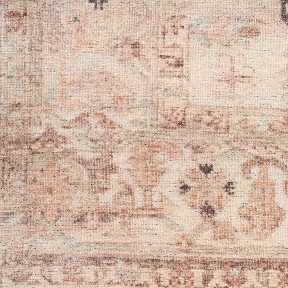 Nourison Vintage Washables Beige 5'3" x 7'3" Area Rug, , large