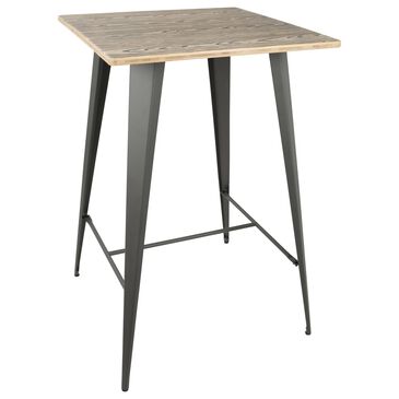 Lumisource Oregon Table in Brown/Grey, , large