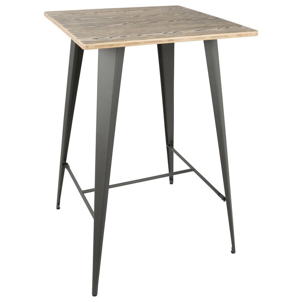 Lumisource Oregon Table in Brown/Grey, , large