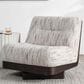 Classic Home Crandall Swivel Chair in Cocoa Cream, , large