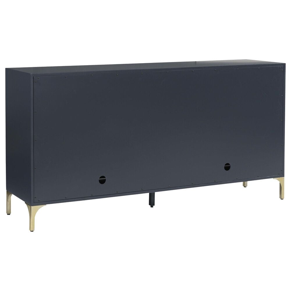 Ashley Loirwick Accent Cabinet in Dark Blue and Gold, , large
