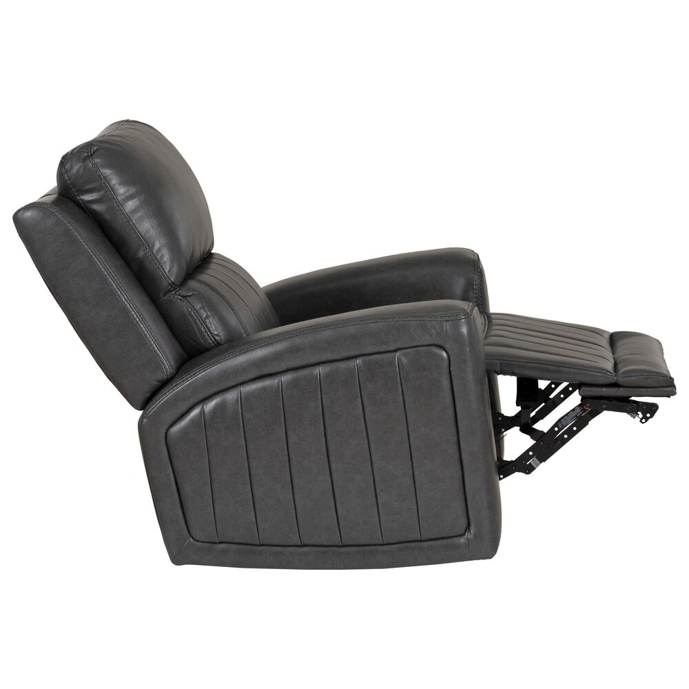 Linon Home Decor Izaiah Power Glider Recliner in Grey, , large