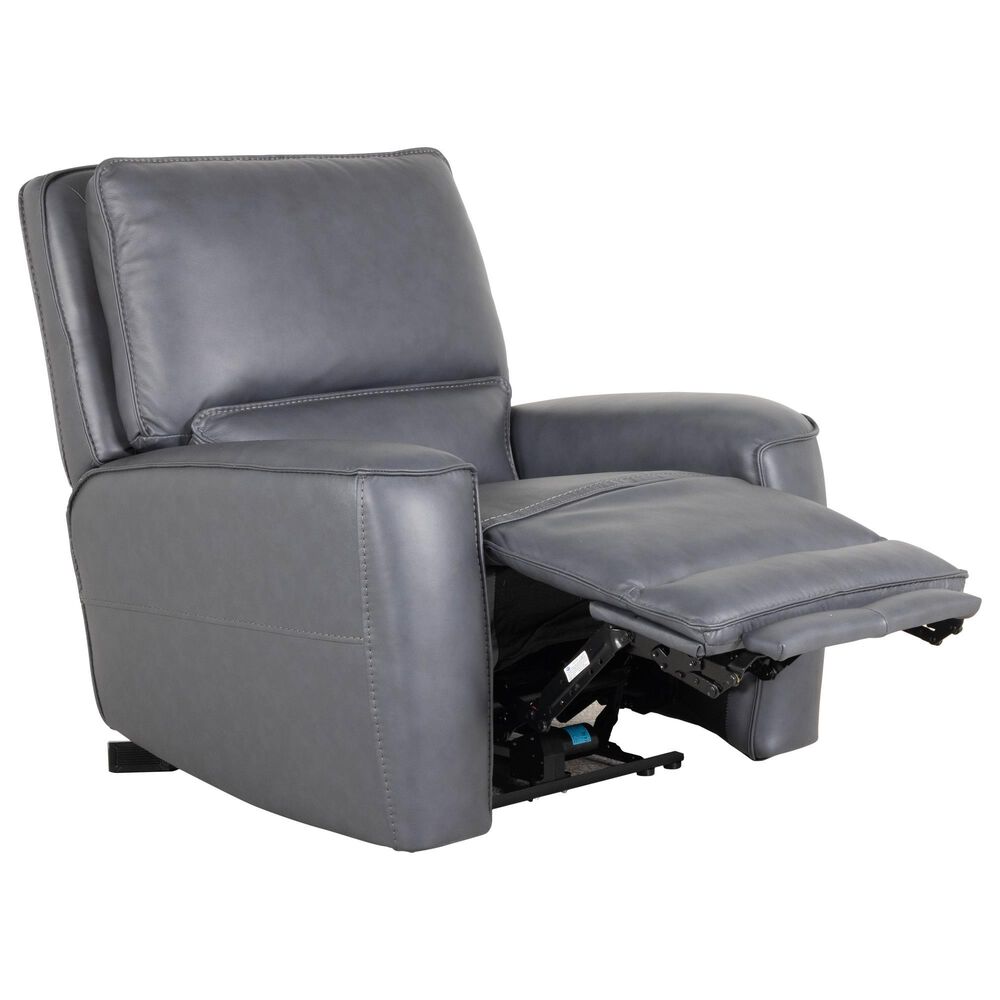 Oxford Furniture Zero Gravity Power Reclining Console Sofa with Power Headrests in Ajax Indigo, , large