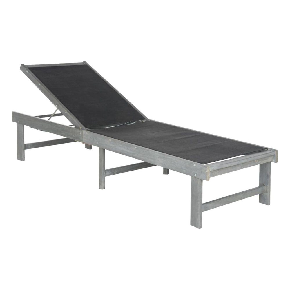 Safavieh Manteca Lounge Chair with Dark Grey Seat in Ash Grey, , large
