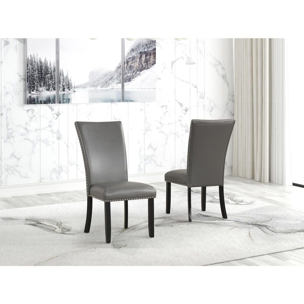 Titanic Furniture 7-Piece Dining Set in Black and Gray, , large
