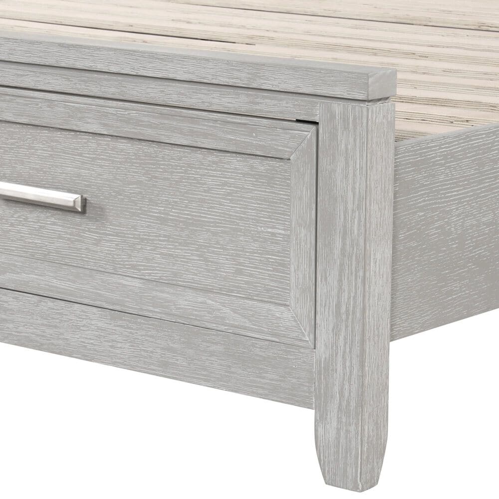 New Heritage Design Fiona Queen King Storage Bed in Mist Gray, , large