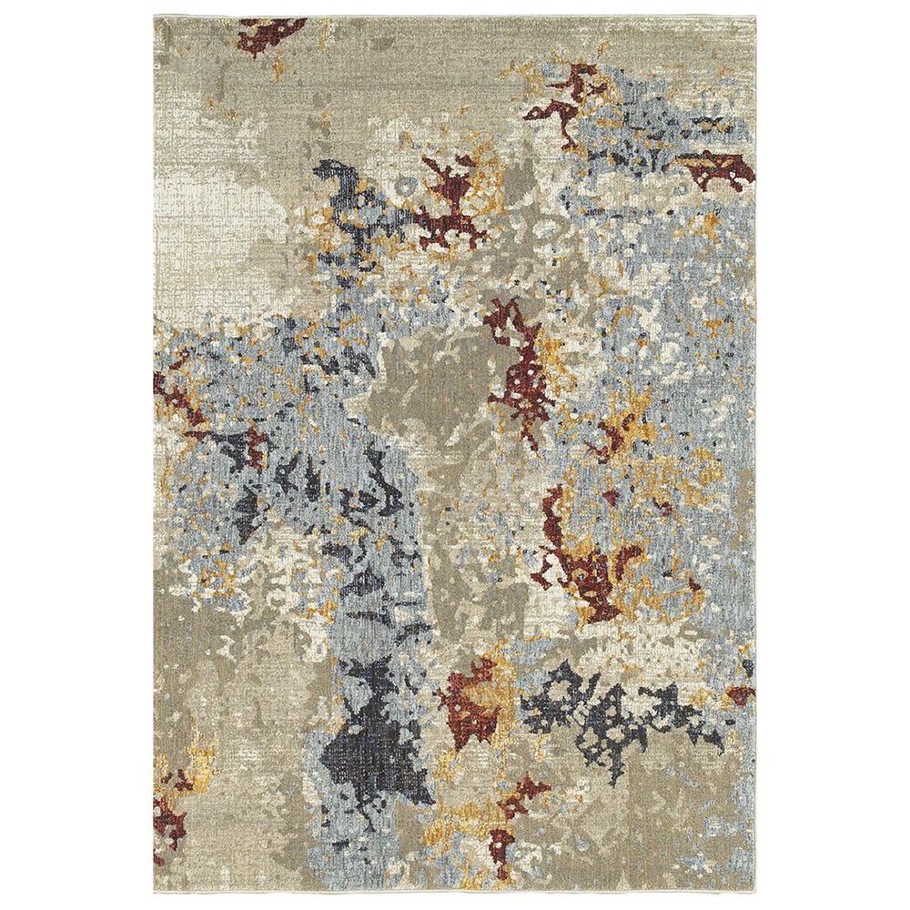 Oriental Weavers Evolution 8043K 7"10" x 10"10" Beige Area Rug, , large